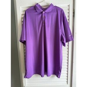 Nike Men’s Purple Golf Polo Dri-fit XXL